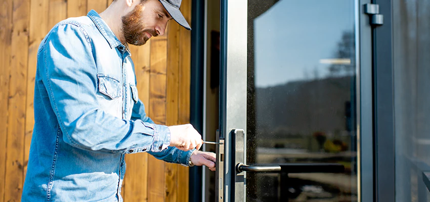 Frameless Glass Storefront Door Locks Replacement in Woodcrest, CA